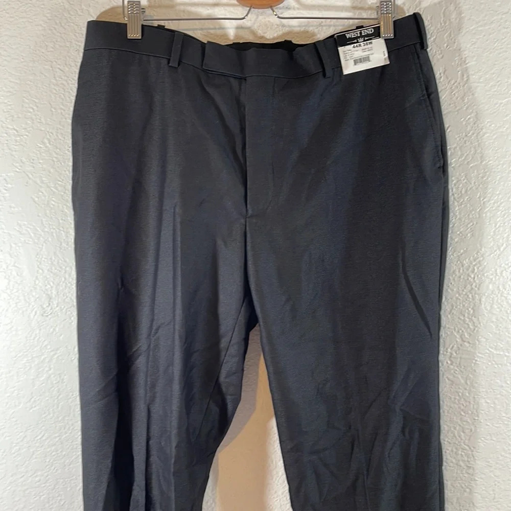 WEST END BLACK UNHEMMED DRESS Size 38 W US PANTS MEN With Pockets NEW - Picture 2 of 8
